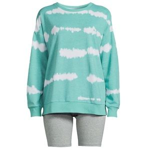 Long Sleeve Top and Bike Shorts Pajama Set from Secret Treasures